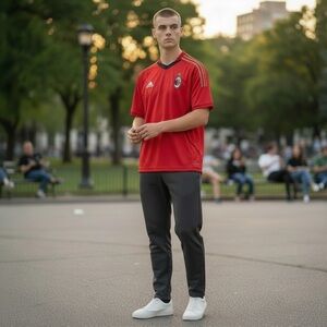Adidas // AC Milan // Clima Cool // Soccer Jersey